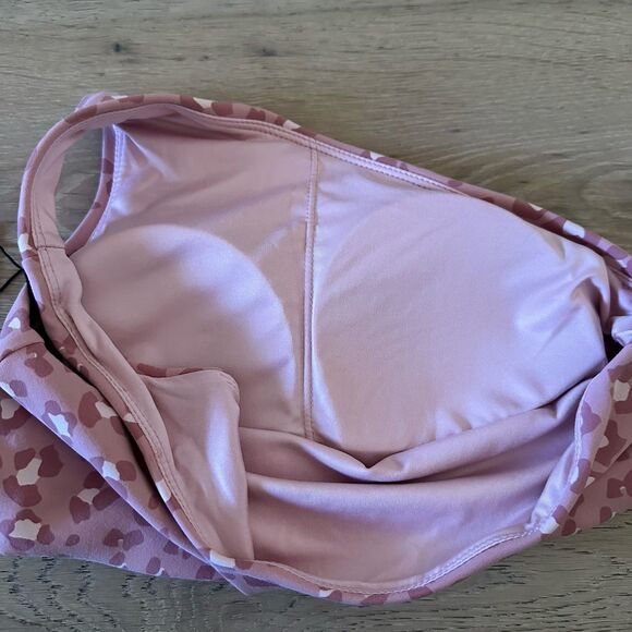 Ryderwear Adapt One Shoulder Sports Bra Size S | Pink Leopard Print - Picture 7 of 8